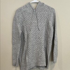 American Eagle Outfitters Light Gray Cowl Neck Sweater